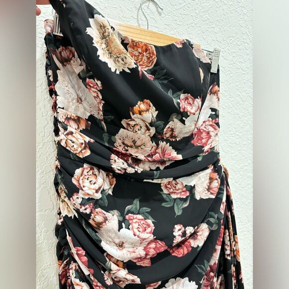 Buddy Love Zeus Draped Side Strapless Mini Dress Nightfall Size Medium - Picture 5 of 7